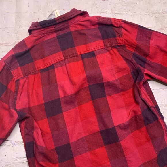 Urban Renewal Recycled Flannel in Red - Picture 8 of 8